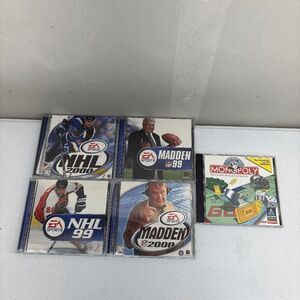 NHL 99 2000 Madden 99 2000 Monopoly 1995 Edition PC Games CD-ROM